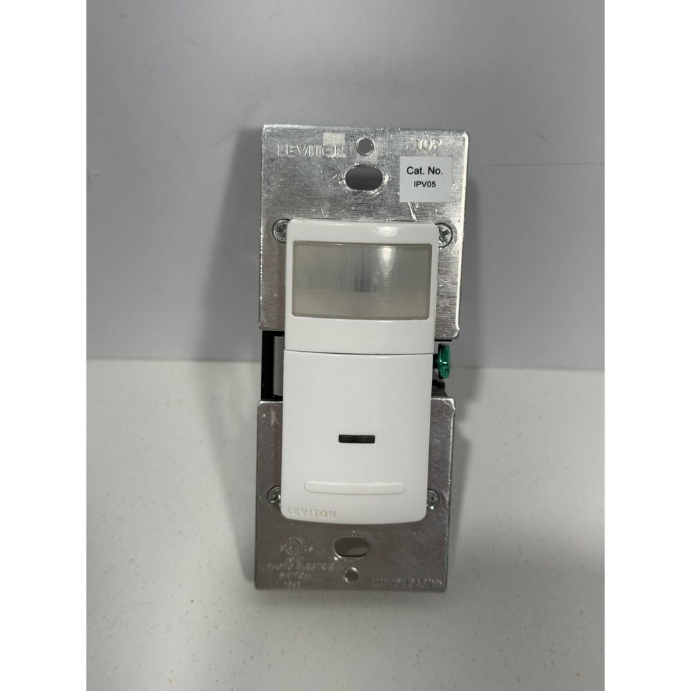 Leviton IPV05 White Manual-On Vacancy Sensor Switch Single Pole discontinued!